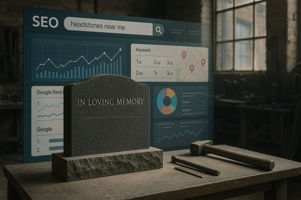 outrank competitors headstone business